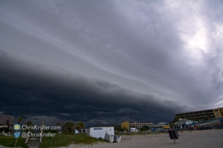 This is looking northwest toward the pier.