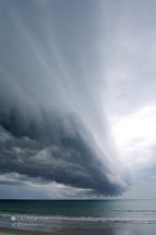 A last look at the shelf cloud over Satellite Beach.