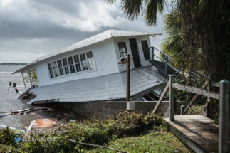 This historic boathouse was one of the casualties.