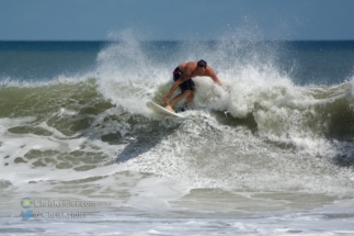 Surfing action.