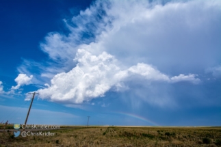 Nice rainbow/hailbow.