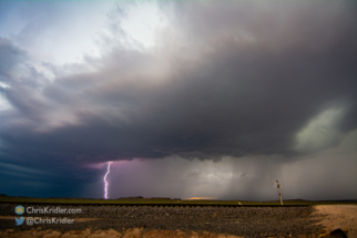 There was wonderful lightning in the storm.