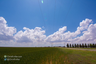 In Seminole, Texas, we watched clouds bubbling on the dryline.