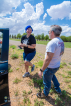 Jason Persoff finds us by the side of the road and shares a laugh with Alethea.