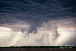 ... but a funnel was still visible.