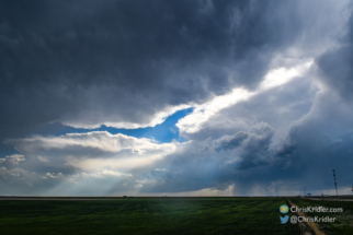 We watched more storms develop and die along I-70 in eastern Colorado.