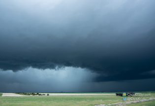 Hail and light and ... wow. East of Lakin, Kansas, 7:06 p.m. CT.