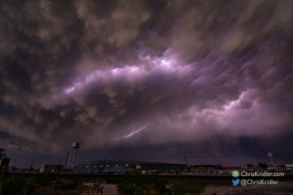 Lightning mammatus, hail - and water towers, of course.