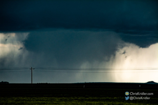 Another look at the funnel - now a tornado? (6:20 p.m. Mountain Time).