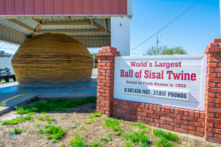 The world's largest ball of twine in Cawker City, Kansas.