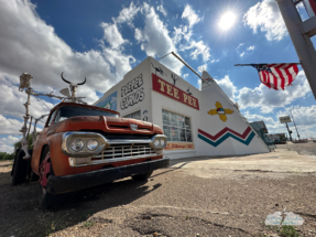 We stopped in Tucumcari, New Mexico, to check out the cool old Route 66 landmarks.