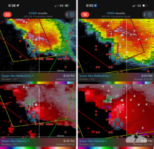 With development to the northwest, including tornadic circulation, we chased in that direction.