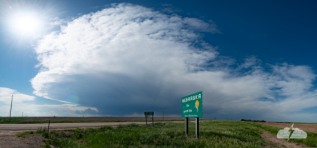 A storm as seen from the Nebraska state line. The good life, indeed.