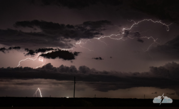 Lightning near Midland, Texas.