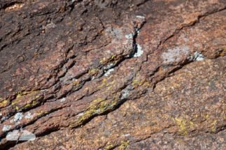 The rocks and lichen created stunning textures.