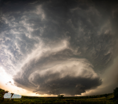A multi-image panorama shows amazing storm structure.