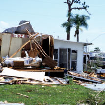 Damage after Hurricane Charley hit Punta Gorda Aug. 9, 2004.