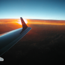 OVER THE CARIBBEAN, SEPT. 2, 2004 - The sun rises over the periphery of Hurricane Frances as NOAA&#039;s Gulfstream IV jet flies around the storm, getting readings on pressure, temperature, humidity by dropping instrumented capsules from the airplane.