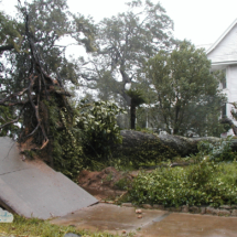 Hurricane Frances damage in Rockledge.