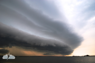 Shelf cloud over the Banana River on July 7, 2007.