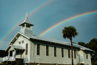 Rainbow in Rockledge, Feb. 13, 2007.