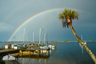 Rainbow in Rockledge, Feb. 13, 2007.